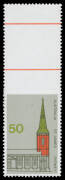 Decimal Issues - 1973 Architecture 50c St James' Church (Sydney) (SG.559 var.) marginal example from the top of the lower pane Imperforate at Top BW #657ba, unmounted, Cat $1500 (2002). [The ACSC notes that all 10 examples of this error show indentations 