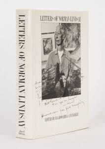 NORMAN LINDSAY: "Letters of Norman Lindsay" by R.G.HOWARTH & A.W.Barker [Angus & Robertson, Australia 1979], with accompanying full page letter signed by the artist "Norman" addressed from Springwood (Lindsay's home). Dust wrapper slightly toned. VG condi