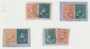 HALF-LENGTHS - Balance of the Half-Lengths on album pages & Hagners comprising 1d x69, 2d x11 & 3d x97, a few multiples including 1d strips of 3 & 4, again condition is very mixed but many are fine &/or attractive; also 3d forgeries sheet of 50. High cata - 5