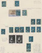 HALF-LENGTHS - CAMPBELL & FERGUSSON PRINTINGS: Stone D 3d annotated study of the SG 31 to 31d group, many pairs including interpanneau [13-7] & a block of 4, also Abnormal pair [24-23], strip of 3 [11-12-9] & strip of 4 [23-24-21-22], a good range of Colo - 2
