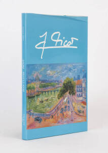 JEAN-CLAUDE PICOT: "Jean-Claude Picot" Editions vision sur les Arts [Paris]. French born artist Picot has exhibited in Europe, Scandinavia and Melbourne's Reuben Fineberg Galleries. This book comes with a full page Parisian scene sketch on the inside cove