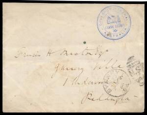 OFFICIAL MAIL - FRANK STAMPS - GOVERNOR-GENERAL: 1900-02 envelopes with the h/s in blue, the first an irregular & unauthorised pre-Federation usage within NSW with Sydney DE29/00 cds & 'Government House Sydney/[Arms]' in red on the flap, the others with '