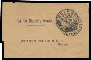 OFFICIAL MAIL - FRANK STAMPS - MINES, MINISTER OF: All-different selection with envelopes x6 including with 'STATISTICS ONLY' at L/L (unused) and three with "penalty" admonition (one unused), postcards x6 one with Die 1 h/s in blue (unused) & one with 'HI