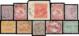 TRAVELLING POST OFFICES - Collection of virtually all different TPO postmarks on piece or stamp including a few multiples, many are part-strikes only but there are many very fine to superb strikes and a good number of rarities including 'TPO/ 2 ' oblitera
