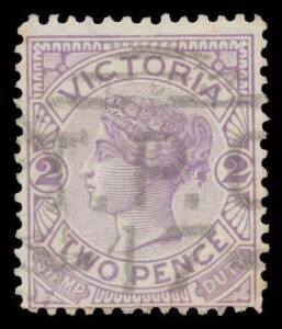 TPOs: SEYMOUR-NUMURKAH - 'TPO/ 17 ' obliterator very fine & almost complete strike on Naish Redrawn 2d violet. Rated RRRR: only four examples on stamp - and no covers - recorded. [Far superior to David Wood's example that sold for $299]