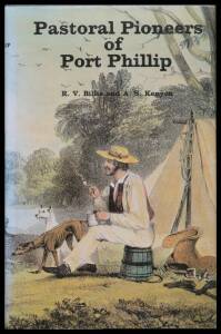 VICTORIAN NON-PHILATELIC LITERATURE - "Pastoral Pioneers of Port Phillip" by Billis & Kenyon (1974), 328pp hardbound with d/j. The alphabetical listings of "runs" and the early settlers make this an absolute "must have" for every serious collector of Vict