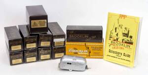 BROOKLIN MODELS: 1:43 Group of Model Cars Including 1957 Cadillac Eldorado Brougham (BRK 27); And, 1952 Hudson Hornet Convertible (BRK 36); And, 1954 Nash Ambassador Two Tone Le Mans Coupe (BRK 34a); And, 1953 Streamlined American Caravan (BRK 54); Along 