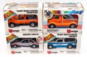 BURAGO: 1:24 Group of Model Cars Including Talbot Matra Rancho Grand Raid (171); And, Talbot Mantra Rancho Holidays (175); And, Wild Bull Surfing (158). All mint in original cardboard packaging. (4 items)