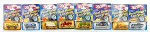 MATTEL: Group of Hotwheels 1980s 'Real Riders' Blister Packs Including Good Ol' Pick Up (9541); And, Pavement Pounder (9542); And, Dream Van XGW (9546). All mint and unopened on original cardboard cards. (12 items)