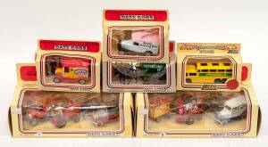 LLEDO: Group of 'Days Gone' Models Including Liptons Tea Horse Drawn Bus (4); And, Gift Set (GS1 B &C); All mint in original cardboard packaging (14 items)