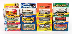 MATCHBOX: Group of Model Cars Including 'Superfast' NissaN 300ZX (37); And, Porsche Turbo (MB 3); And, 'Sports' Corvette T Top (28). All mint in original cardboard packaging (133 items).