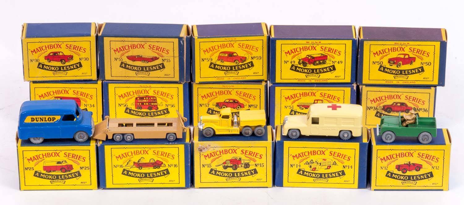 MATCHBOX Group of Vintage 1950s Moko Lesney Era 1 75 B Style