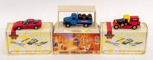 MATCHBOX: Group of Model Cars Including 'Craft Beers of the World' 1939 Bedford Stake Bed Truck Tooheys (YGB 24); And, 1997 Chevrolet Corvette Coupe (CCV04); And, 1930 Ford Model A Coca-Cola Pickup (YPC05). All mint in original cardboard packaging (12 itm