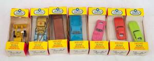 UNDERWOOD: Group of Model Cars Including 'Mobil Midget Models' Bulldozer (46); And, Ford Artic Truck (51); And, V.W. Kombi Bus (5). Most mint in original cardboard packaging. (104 items)