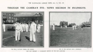 Antique and early 20th century Cricket related pictures and articles from journals of the day; London Illusrated News, The Graphic etc. Note A nice full page portrait of W.C.Grace 1888 from a Supplement to the London Illustrated News. 40 x 55cm. Fair to V