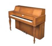 Steinway Piano: New York Upright Model 40 Maple: Serial No. 299937 (Case No. S3239), Sketch No.1052 "Colonial". According to the Steinway & Sons records the piano was completed on December 14, 1939, and delivered on December 20, 1939 as a loan to Jascha H - 2