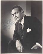 A collection of autographed letters, photographs and pages, most collected by Jascha Heifetz, some for his young son, Jay. Includes Edward G. Robinson signed photograph; Sonny & Cher signed photograph; Jack Dempsey signed autograph page; J. Edgar Hoover M