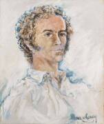 ILONA VON RONAY Portrait of a Young Man, oil on canvas, signed lower right: Ilona Ronay; 61 x 51 cm