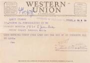 An archive of private correspondence, mainly mid-1940s - mid-1950s. Predominantly comprising of telegrams, letters, cards, notes and fragments from Heifetz to his second wife, Frances, who he usually refers to as "Funny Face". Much can be gleaned about th - 2