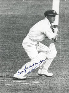 DON BRADMAN, signed photographs. Sizes vary, nice signatures.