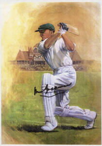 DON BRADMAN, signed pictures. Sizes vary.