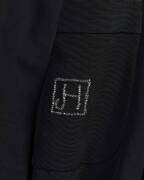 A raw silk bathrobe made in 1960 for Jascha Heifetz with monogrammed "JH" on breast pocket; partial satin lining, matching self belt with tassled ends. Tailored by A. Sulka & Company" with printed label completed in manuscript "11-14'60" and "55195".&nbsp;Heif - 2