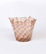 A Murano glass handkerchief vase, Italian, circa 1960;&nbsp;12cm high.