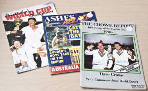 Balance of a collection. A large quantity of cricket, swimming and golfing magazines, news clippings, sports books and videos, programs and ephemera. G condition