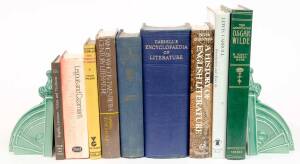 LITERATURE: Nine books, all hard-cover, essays and enclopedias, including COLIN WILSON "THE STRENGTH TO DREAM: LITERATURE AND THE IMAGINATION," [1962, First Edition].