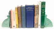 LITERATURE: Nine books, all hard-cover, essays and enclopedias, including COLIN WILSON "THE STRENGTH TO DREAM: LITERATURE AND THE IMAGINATION," [1962, First Edition].