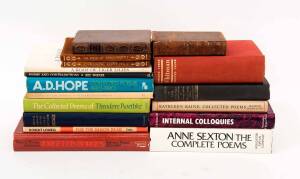 POETRY: A shelf; very diverse and mainly hard cover. (50+ volumes).