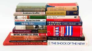 A REFERENCE LIBRARY: An ecclectic mix, with histories, opinion pieces, memoires, biographies, reviews and photography. Authors include Martin Amis, Auden, Antony Beevor, Bronowski, J.K. Galbraith, Irving Howe, Robert Hughes, Norman Mailer, Arthur Miller, 