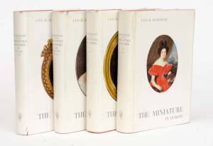 SCHIDLOF, LEO. R, "THE MINIATURE IN EUROPE" [Akademische Druck, Graz, 1964]. Four volumes. All with dust jackets. Numbered #99. Only 1000 printed. Plates, some coloured. Extremely rare.