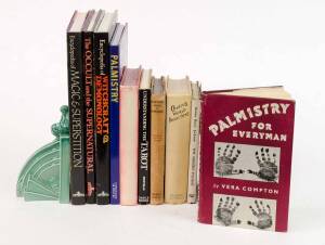MAGIC, MYSTICISM & SUPERSTITION: Interesting varied lot, all hard covers with dust jackets, includes VERA COMPTON "PALMISTRY FOR EVERYMAN" [1952, First edition].