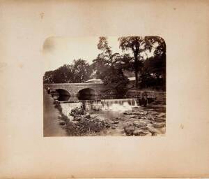 PHOTOGRAPHS: WILLIAM LAWRENCE [Irish, 1841-1917] "Abbey River, Celbridge" albumen paper print (13 x 19cm) plus 2 other early prints. (3 items).