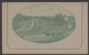 Letter Cards - LETTER CARDS: 1923-24 1&frac12;d Perf 12&frac12; Emerald "MURRUMBIDGEE IRRIGATION SCHEME/...", [BW:LC51(88)] Superb CTO with 19 Dec 1923 Melbourne cds for UPU distribution.