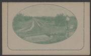Letter Cards - LETTER CARDS: 1923-24 1&frac12;d Perf 12&frac12; Emerald "MURRUMBIDGEE IRRIGATION SCHEME/...", [BW:LC51(88)] Superb CTO with 19 Dec 1923 Melbourne cds for UPU distribution.