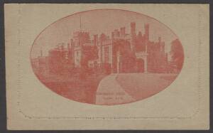 Letter Cards - LETTER CARDS: 1924-25 1&frac12;d Perf 12&frac12; Scarlet "GOVERNMENT HOUSE/SYDNEY NSW" [BW:LC55(57B)] unsurfaced grey card. Unused. Cat.$300.