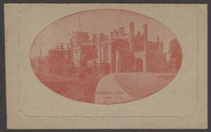 Letter Cards - LETTER CARDS: 1924-25 1½d Perf 12½ Scarlet "GOVERNMENT HOUSE/SYDNEY NSW" [BW:LC55(57B)] unsurfaced grey card. Unused. Cat.$300.