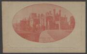 Letter Cards - LETTER CARDS: 1924-25 1&frac12;d Perf 12&frac12; Scarlet "GOVERNMENT HOUSE/SYDNEY NSW" [BW:LC55(57B)] unsurfaced grey card. Unused. Cat.$300.