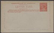 Letter Cards - 1922 2d Red KGV Sideface perf.12&frac12; grey unsurfaced card (BW:LC49): "PINEAPPLES QUEENSLAND" (pickers) [102B], fine Unused. Cat.$250. - 2