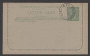 Letter Cards - LETTER CARDS: 1923-24 1&frac12;d Perf 12&frac12; Emerald "BOTANIC GARDENS/PORTLAND VIC", [BW: LC51(15C)] CTO at GPO MELBOURNE 19 Dec.1923 for UPU distribution. Superb. Cat.$300 - 2