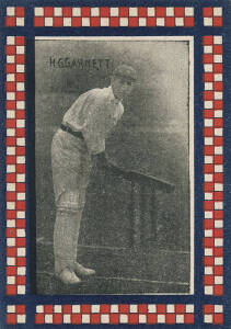 1902 McCracken's City Brewery "Cricketers" card "H.G.Garnett". G/VG. Rare.