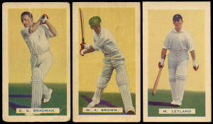 1932 Hoadleys Chocolates "Empire Games and Test Teams", complete set [50], noted Maurice Leyland, Bill Brown & Don Bradman. Poor/G. Scarce - Cat £450