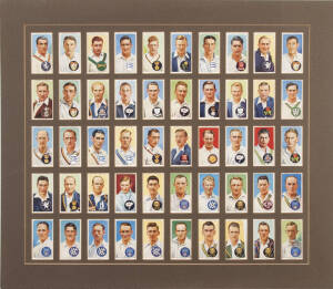 1934-1938 JOHN PLAYER & SONS, "Cricketers 1934" (2) complete sets of 50 mounted on card (one window mount the other stuck down); "Cricketers 1938" complete set of 50 window mounted. VG condition.