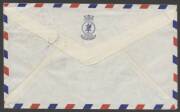 Commonwealth Postal History - c.1970 undated airmail cover to NSW with HMAS "Perth" crest on the flap & superb boxed 'FREE/POSTED IN/HMAS PERTH/AN AUSTRALIAN/ASSET' cachet. Vietnam War? - 2