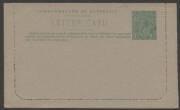 Letter Cards - LETTER CARDS: 1923-24 1&frac12;d Perf 12&frac12; Emerald "MURRUMBIDGEE IRRIGATION SCHEME/..." [BW:LC51(88), Unused.