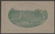 Letter Cards - LETTER CARDS: 1923-24 1&frac12;d Perf 12&frac12; Emerald "MURRUMBIDGEE IRRIGATION SCHEME/..." [BW:LC51(88), Unused. - 2