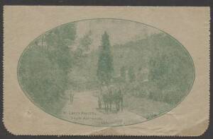 Letter Cards - LETTER CARDS: 1923-24 1&frac12;d Perf 12&frac12; &nbsp;Emerald "MT LOFTY RANGES" (small faults), [BW:LC51(84B)] postally used. Cat.$100.