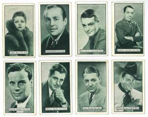 1933 Carreras (Turf) "Personality Series - Film Stars", complete set (72). Fair/VG. 